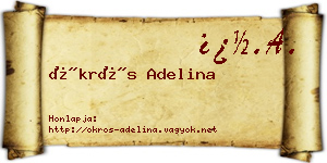 Ökrös Adelina névjegykártya
